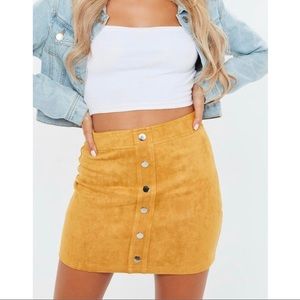 Missguided faux suede skirt